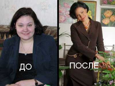 Екатерина Мириманова до и после похудения